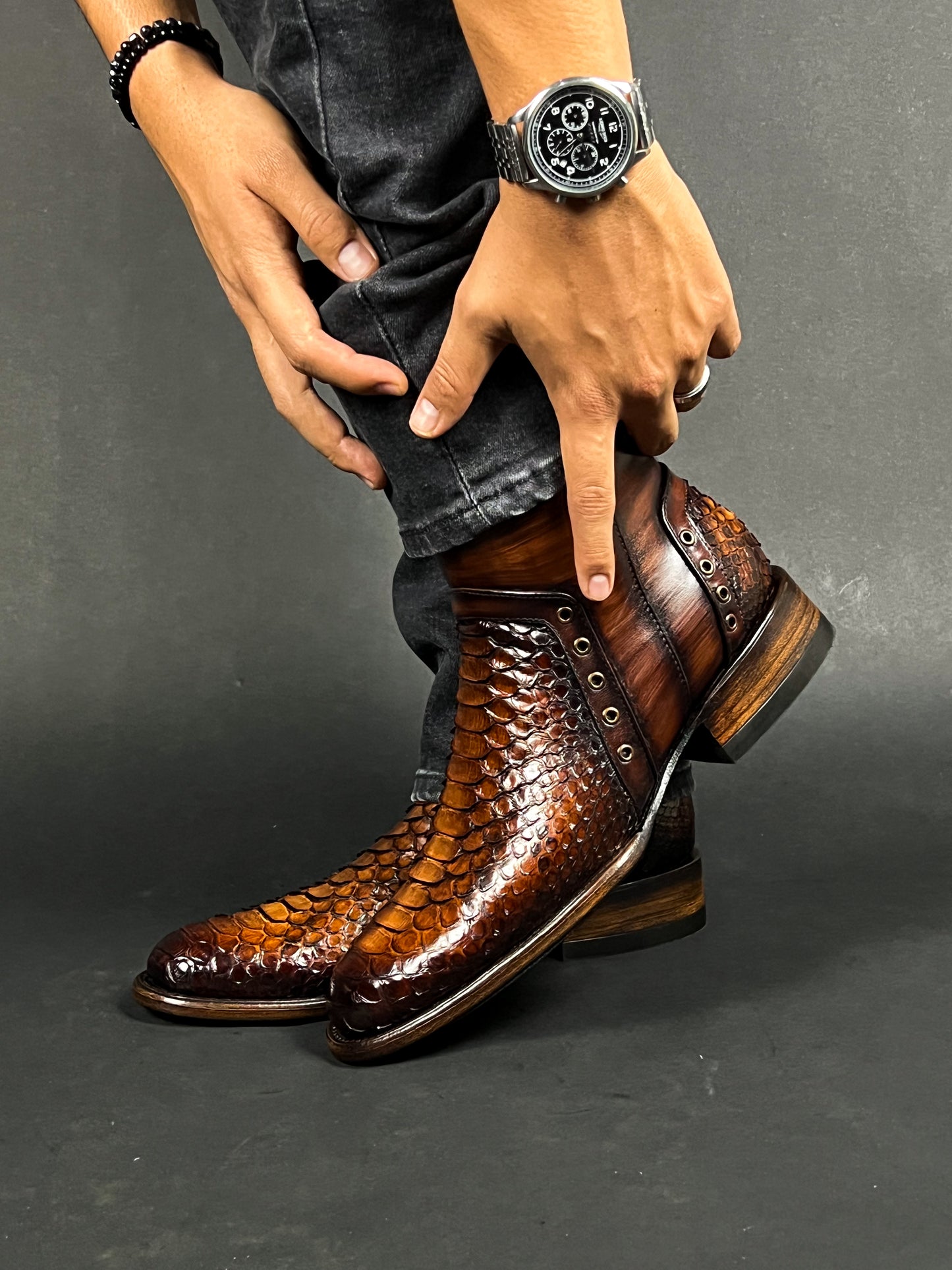 SEBASTIAN BROWN PITON BOOTS