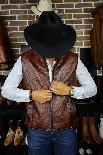 CHALECO BROWM AVESTRUZ