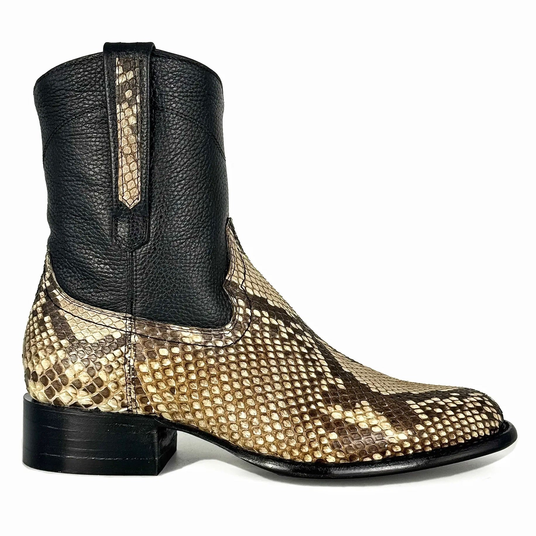 EMMA NATURAL PITON BELLY BOOTS OVAL