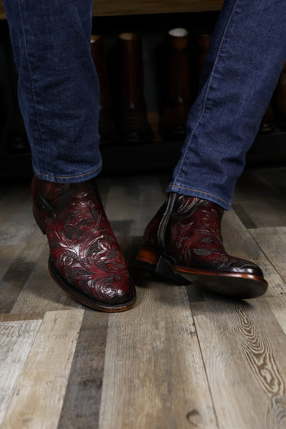 CARLO BROWN PITON BOOTS 