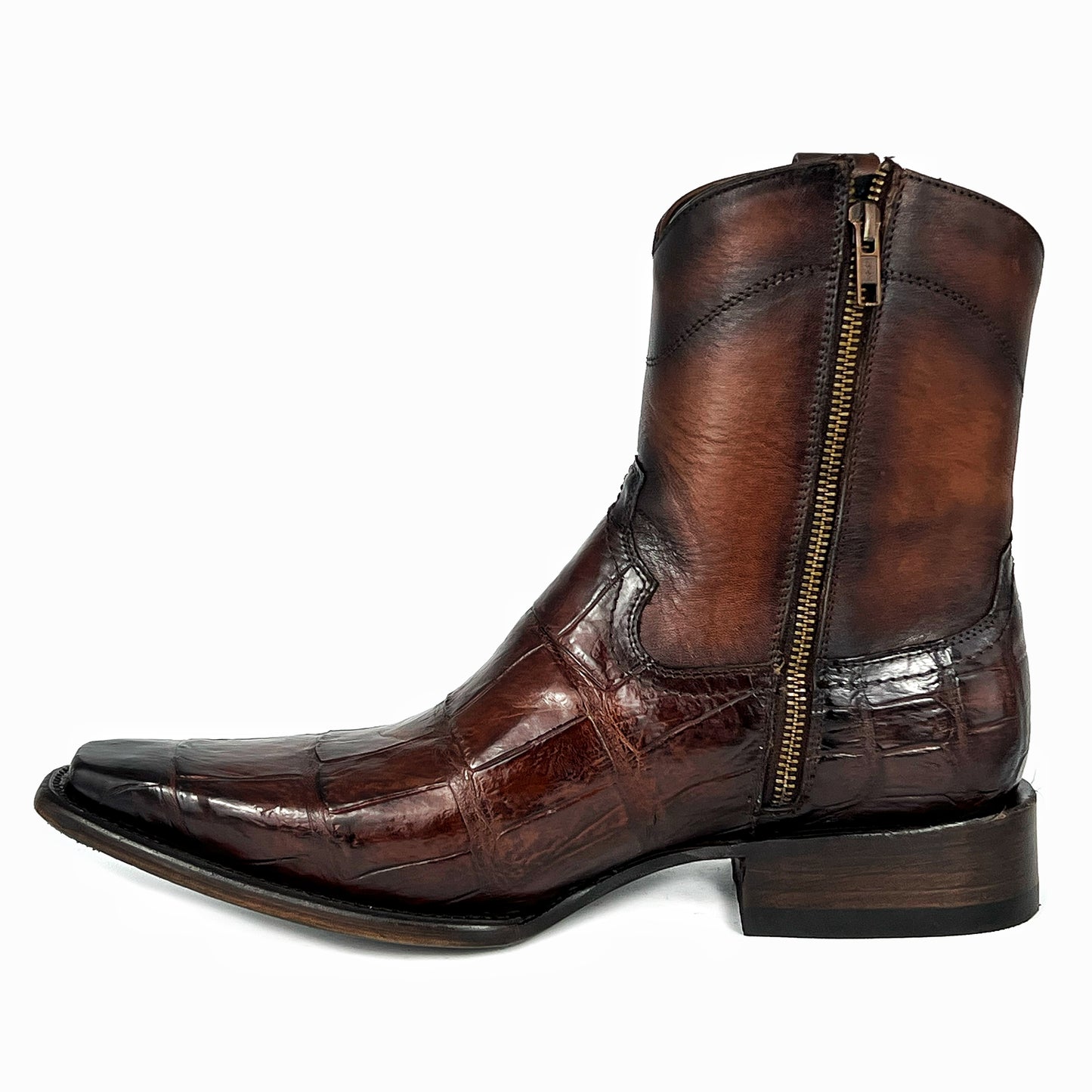 EMMA BROWN PITON BOOTS 