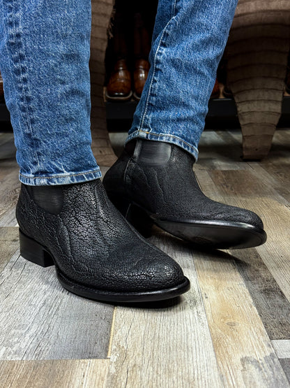 CHRISTIAN ELEFANTE BLACK BOOTS OVAL