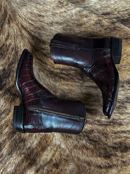 EMMA BROWN PITON BOOTS 