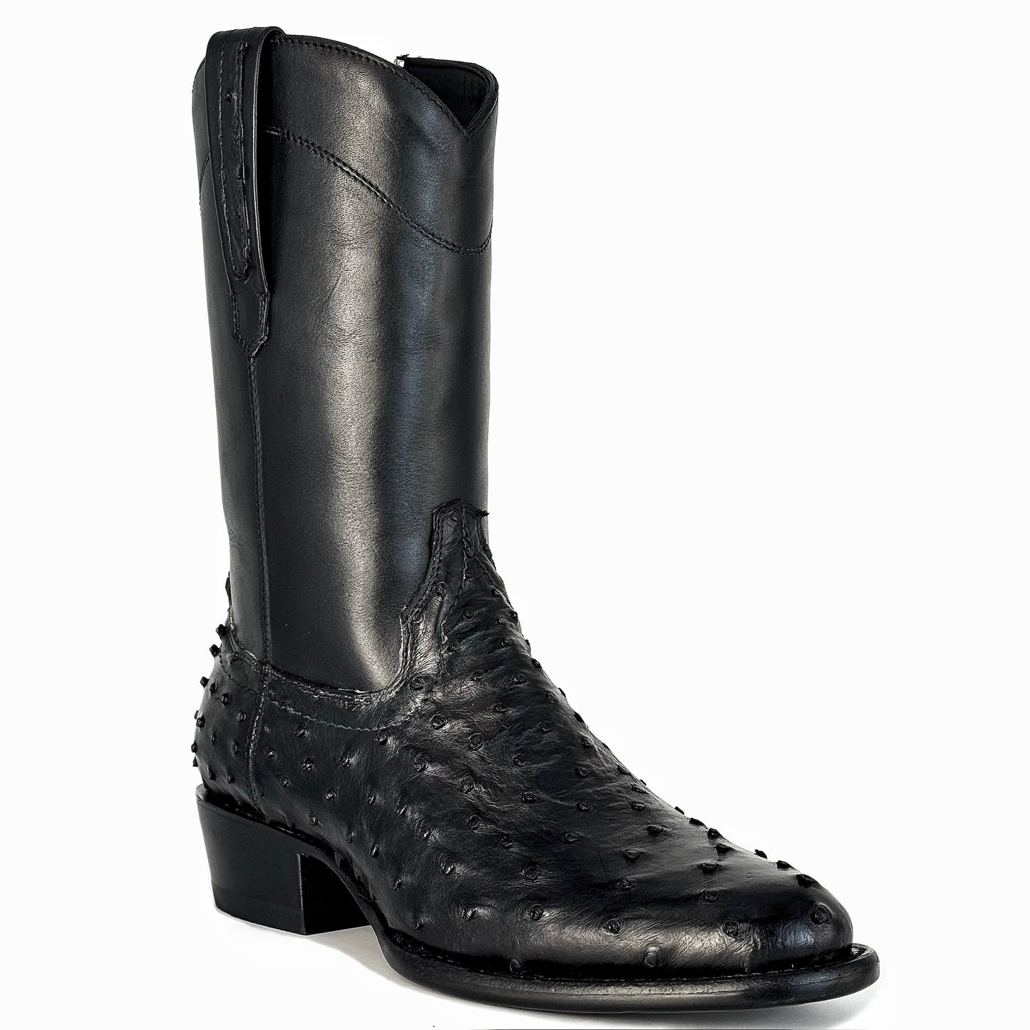 EMMA BROWN OSTRICH BOOTS 