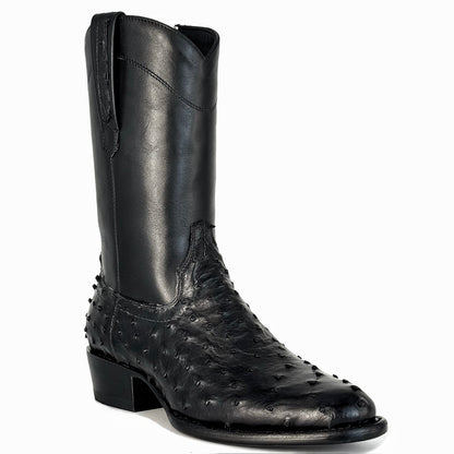 EMMA BROWN OSTRICH BOOTS 