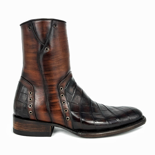 EMMA BROWN PITON BOOTS 