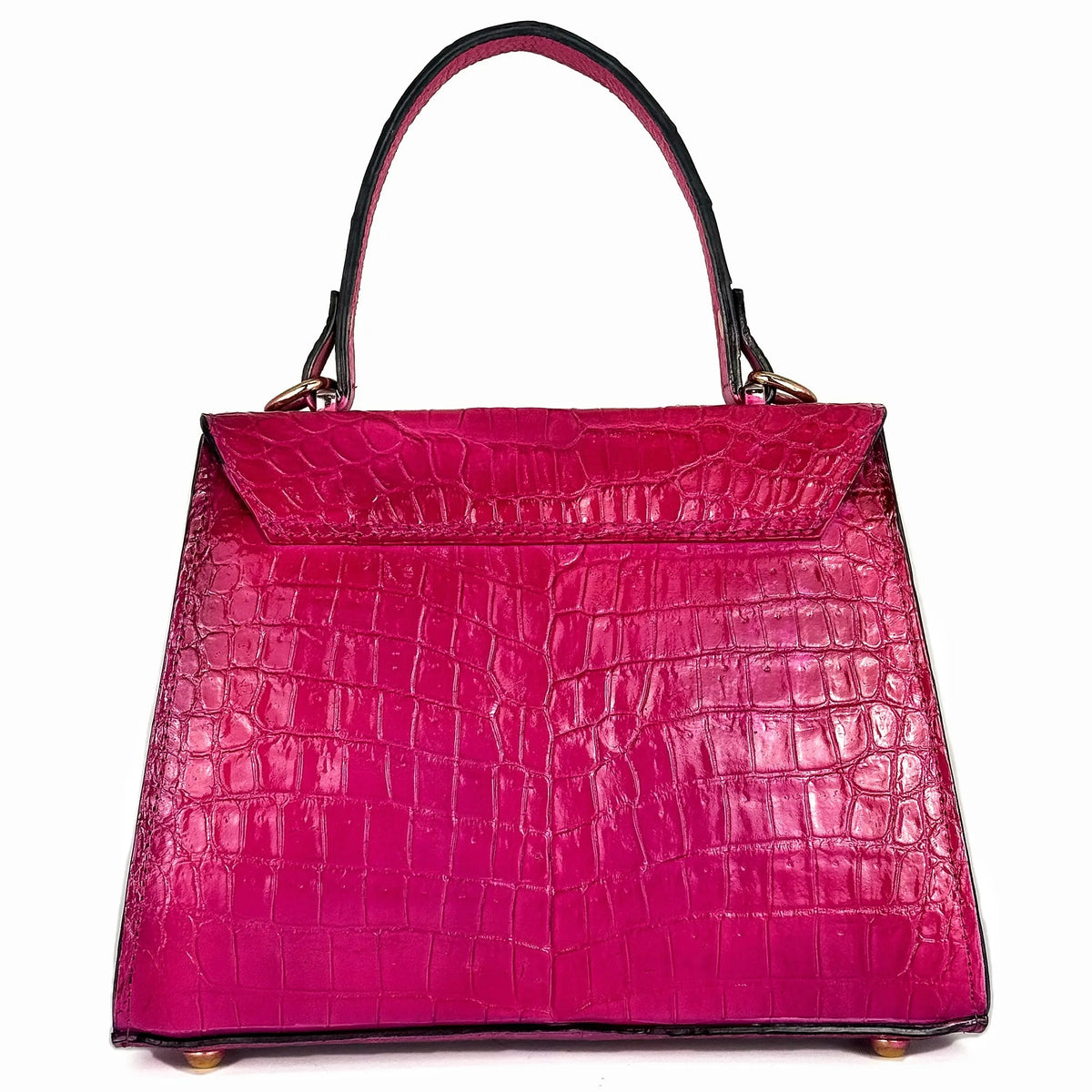 BOLSA ROSA COCODRILO PARA DAMA