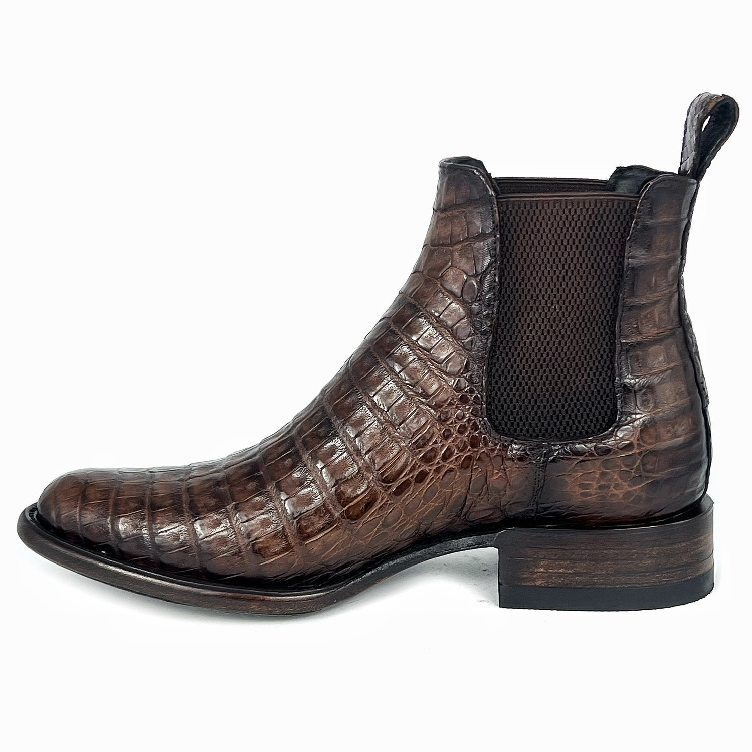 CHELSEA BROWN COCODRILO FUSCUS OVAL
