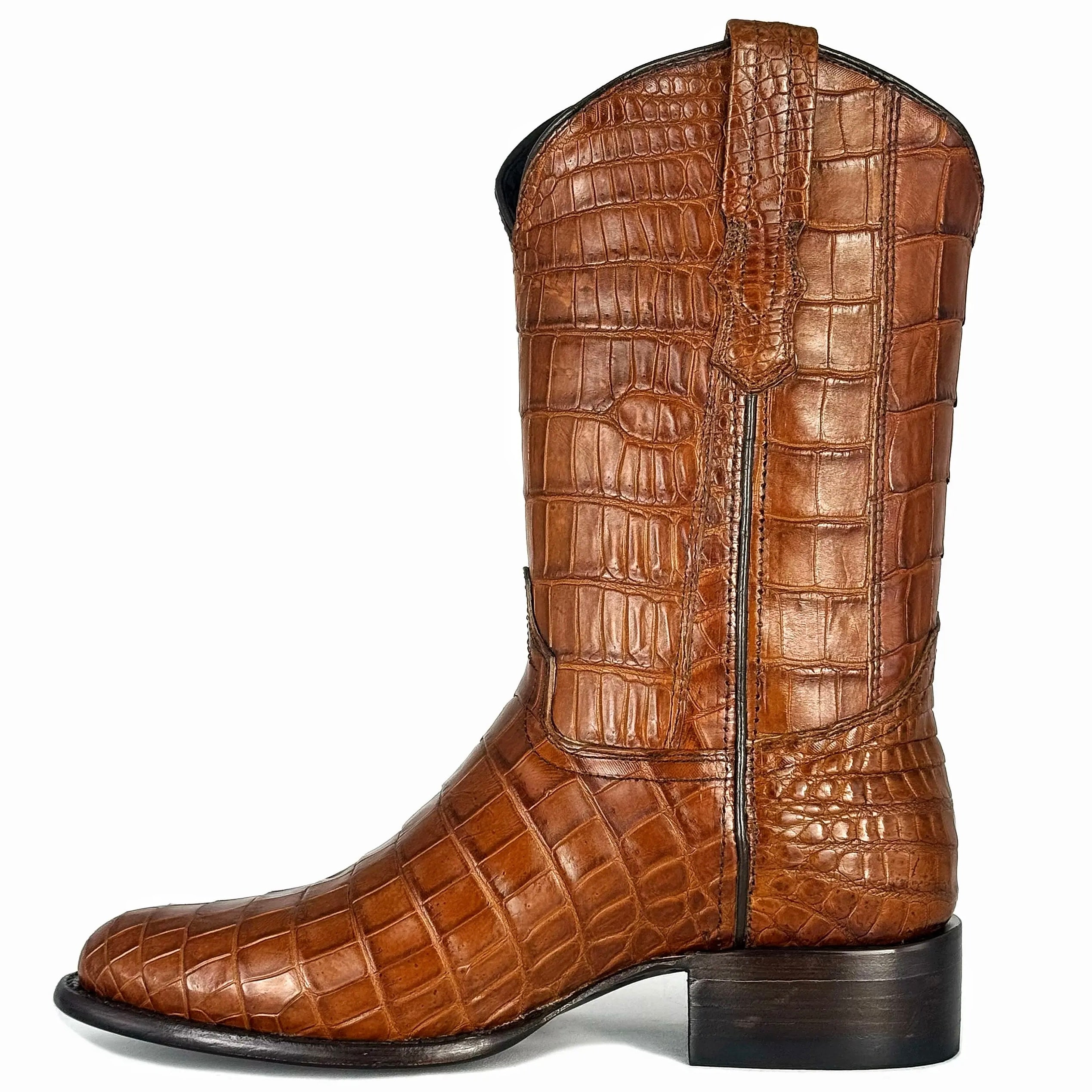 COWBOY CARAMELO FULL COCODRILO SIAMES OVAL