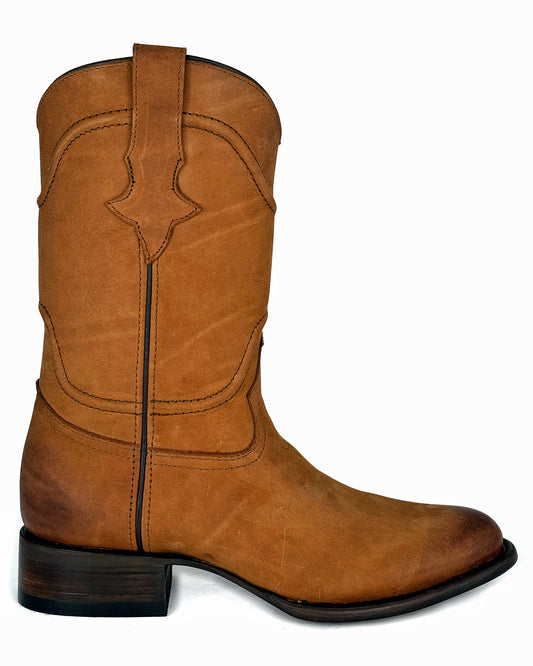 CARLO BROWN PITON BOOTS 