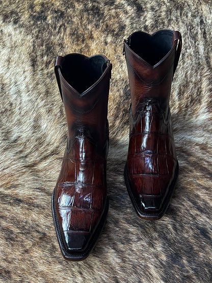 EMMA BROWN PITON BOOTS 