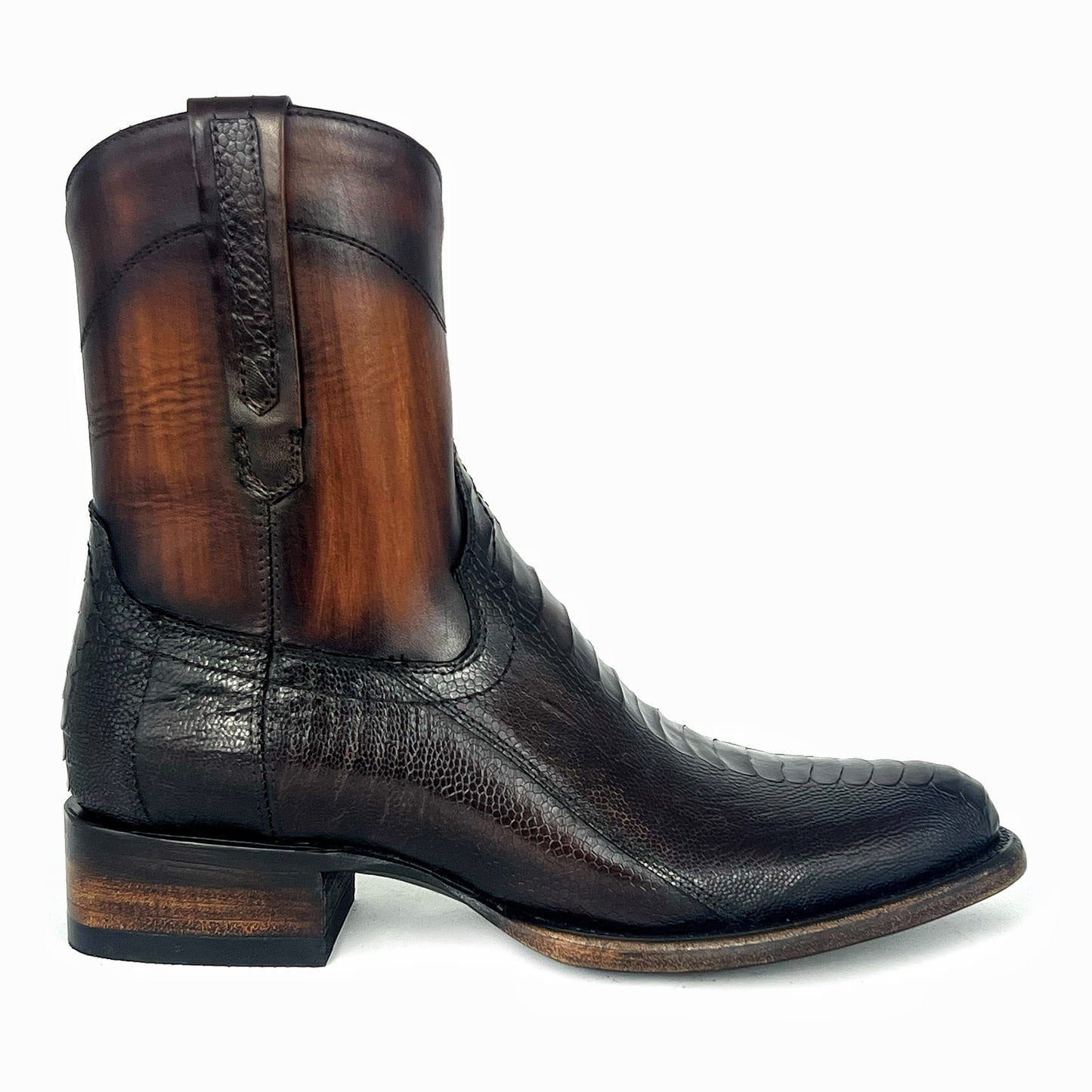 EMMA DARK BROWN PATA DE AVESTRUZ