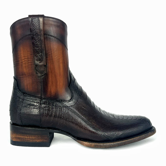 EMMA DARK BROWN PATA DE AVESTRUZ