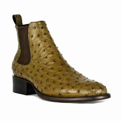 CHELSEA VERDE AVESTRUZ OVAL