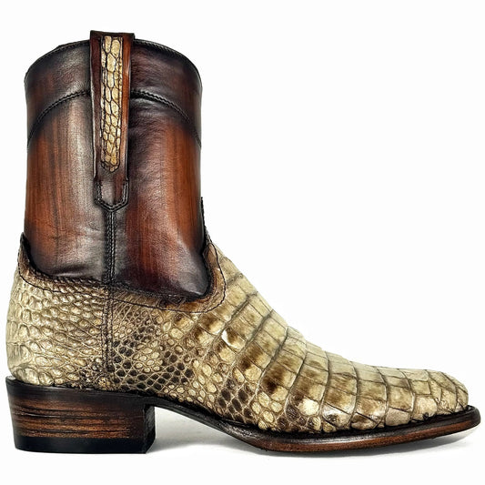 EMMA PANZA ALLIGATOR NATURAL OVAL