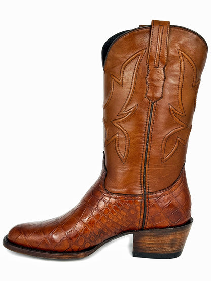 EMMA BROWN PITON BOOTS 