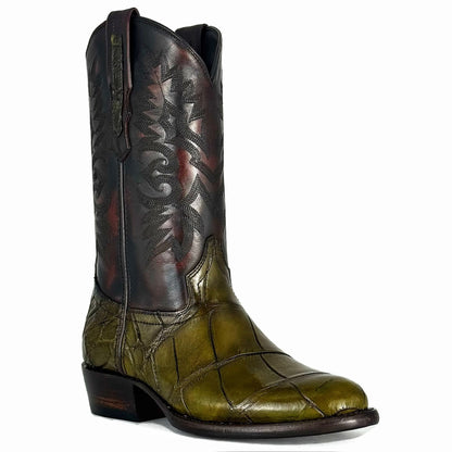 COWBOY VERDE COCODRILO ALLIGATOR OVAL