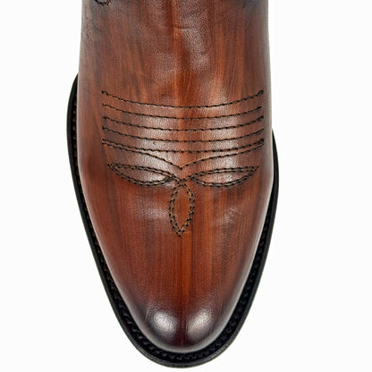 CARLO BROWN PITON BOOTS 