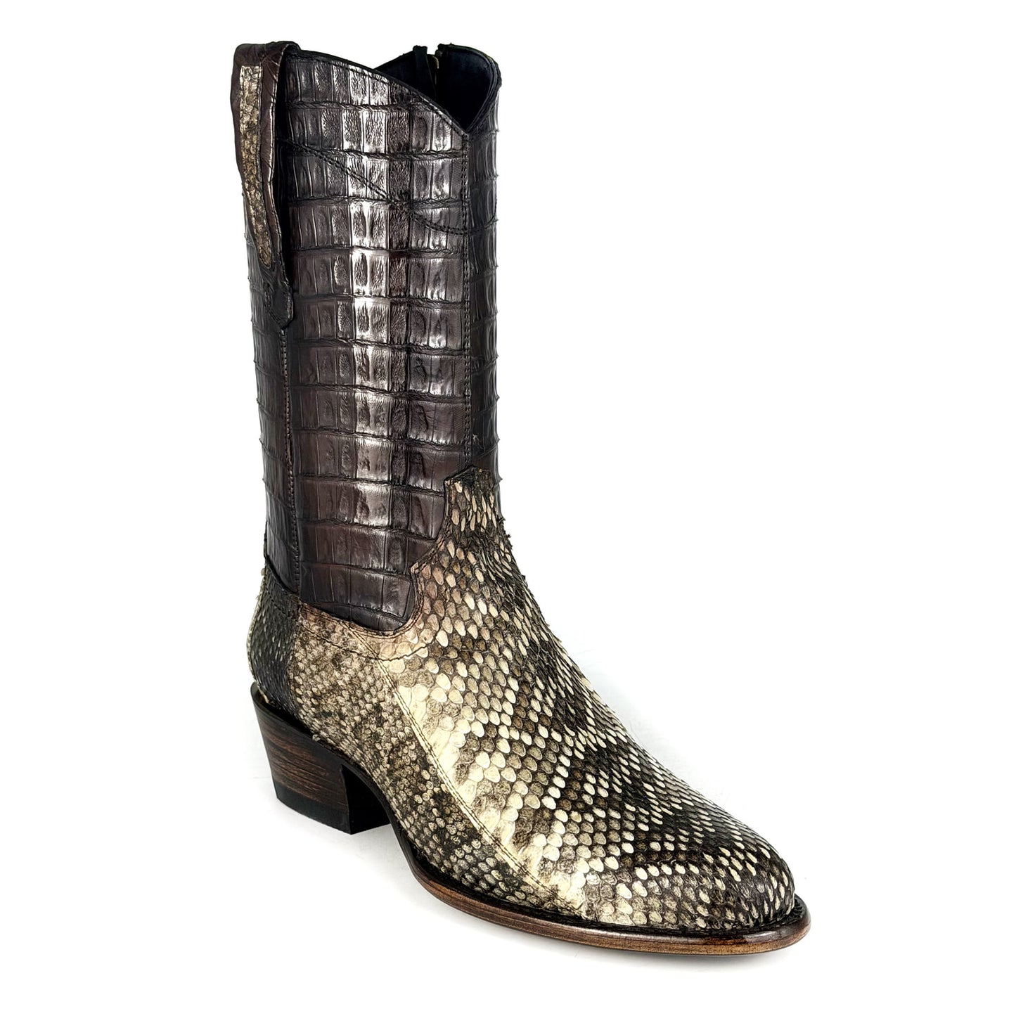 EMMA HIGH NATURAL CASCABEL W/ OVAL ALLIGATOR TUBE