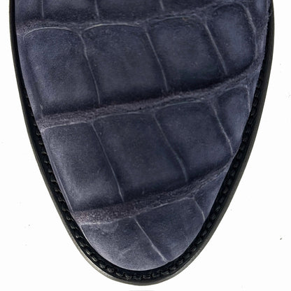 COWBOY AZUL NOBUCK COCODRILO ALLIGATOR OVAL
