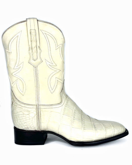 COWBOY BONE ALLIGATOR BOOTS