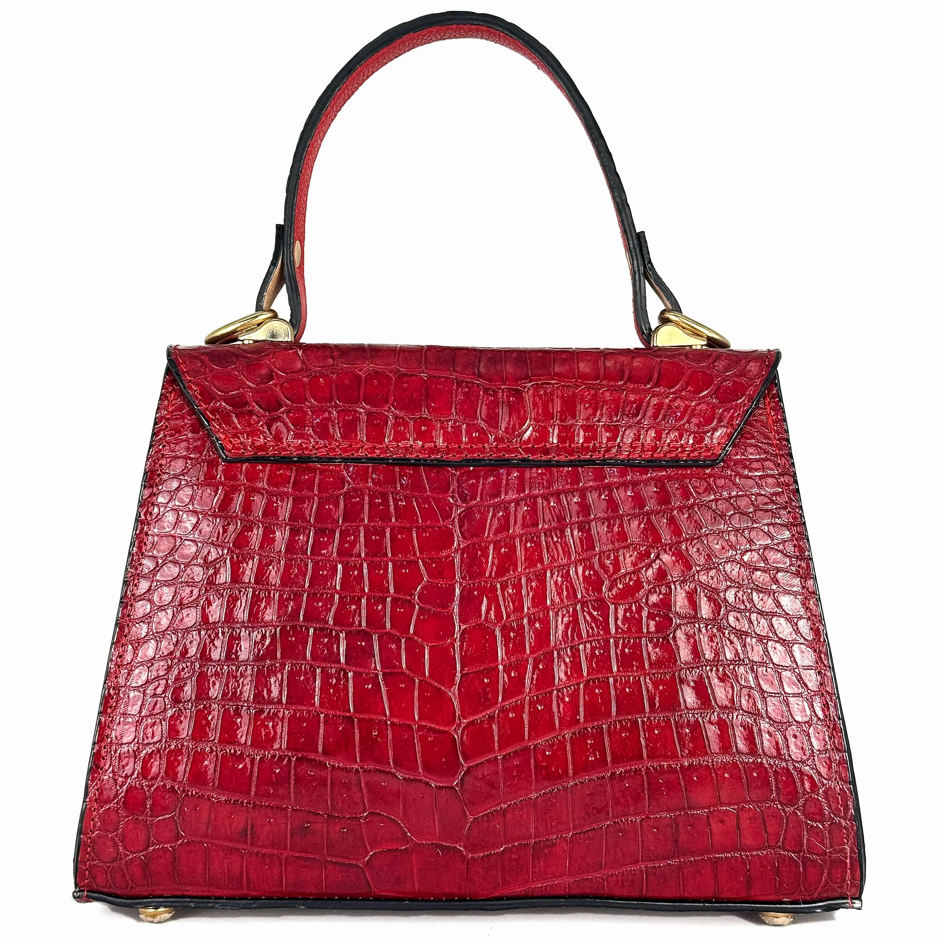 BOLSA ROJO COCODRILO PARA DAMA