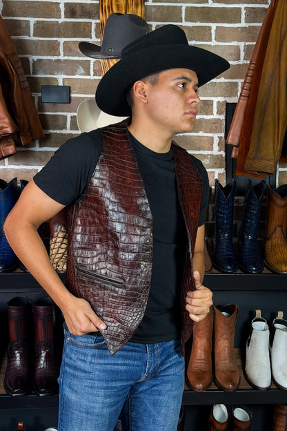 CHALECO BROWN COWBOY COCODRILO