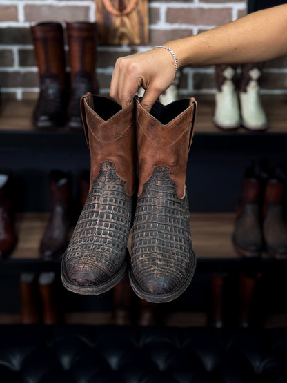 EMMA RUSTICO COCODRILO FUSCUS BOOTS OVAL