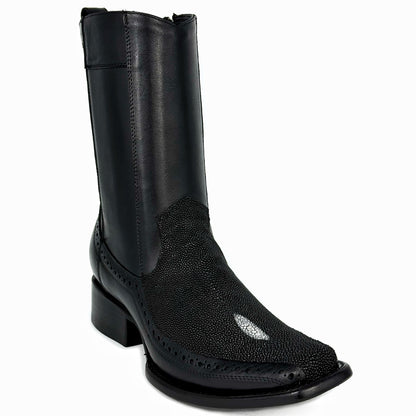 BLACK FLORETA MANTARRAYA BOOTS