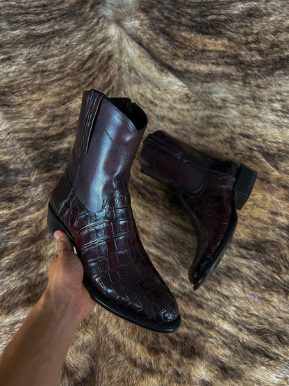 EMMA BROWN PITON BOOTS 