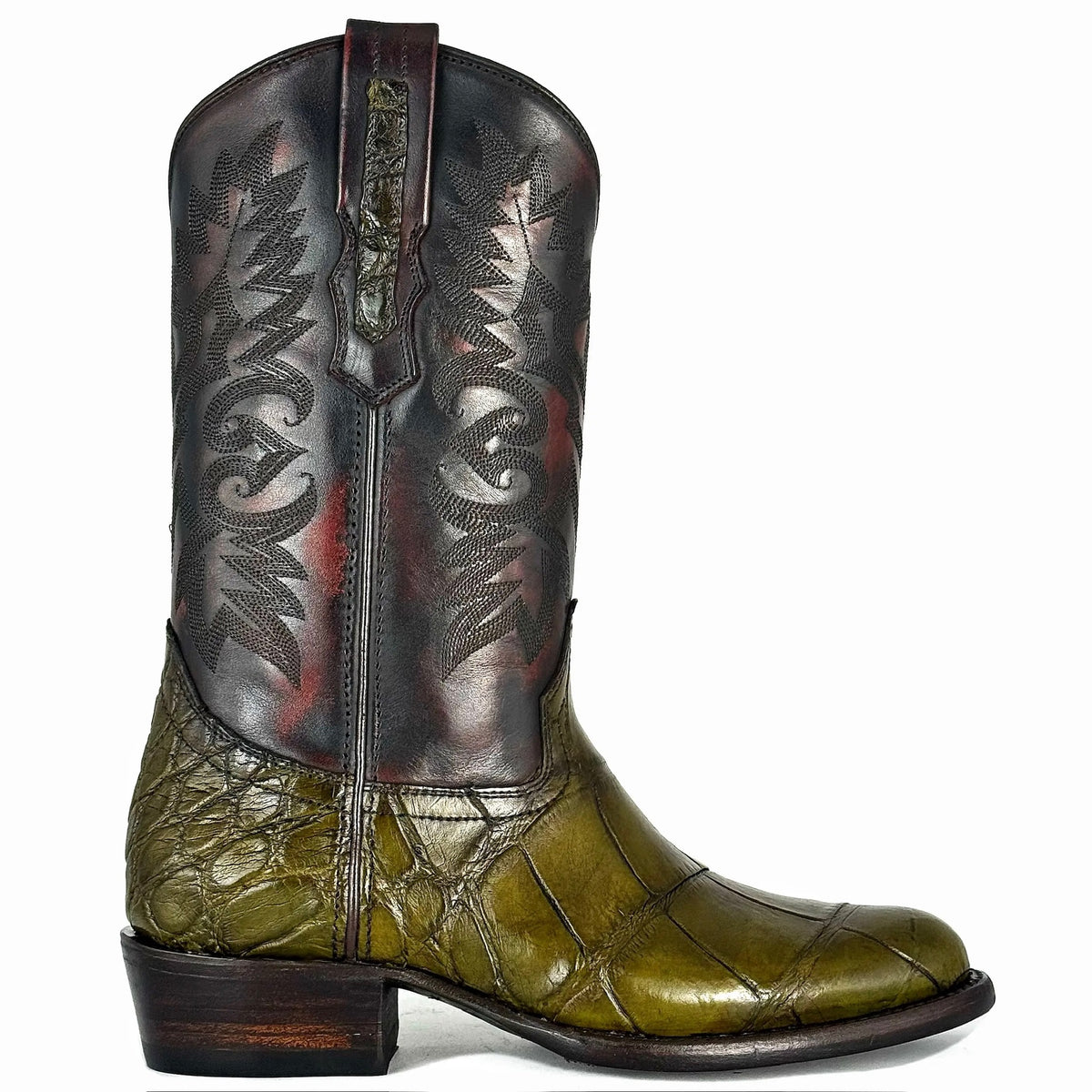 COWBOY VERDE COCODRILO ALLIGATOR OVAL