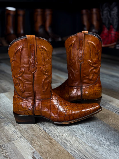 EMMA BROWN PITON BOOTS 