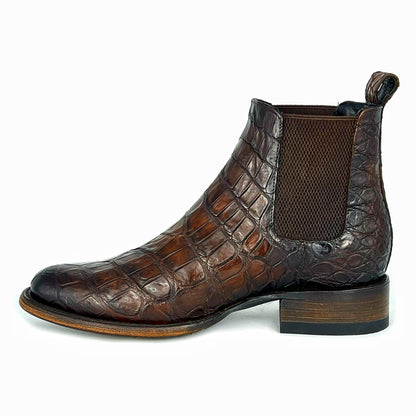 CHELSEA DARK BROWN COCODRILO MORELETI OVAL