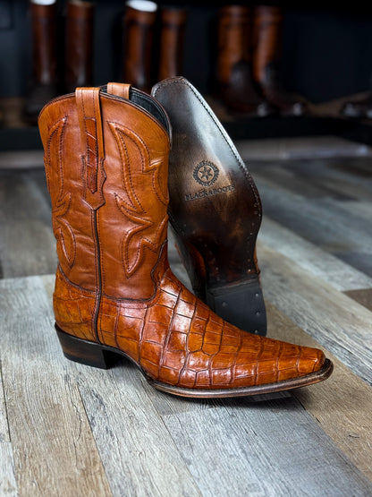 EMMA BROWN PITON BOOTS 