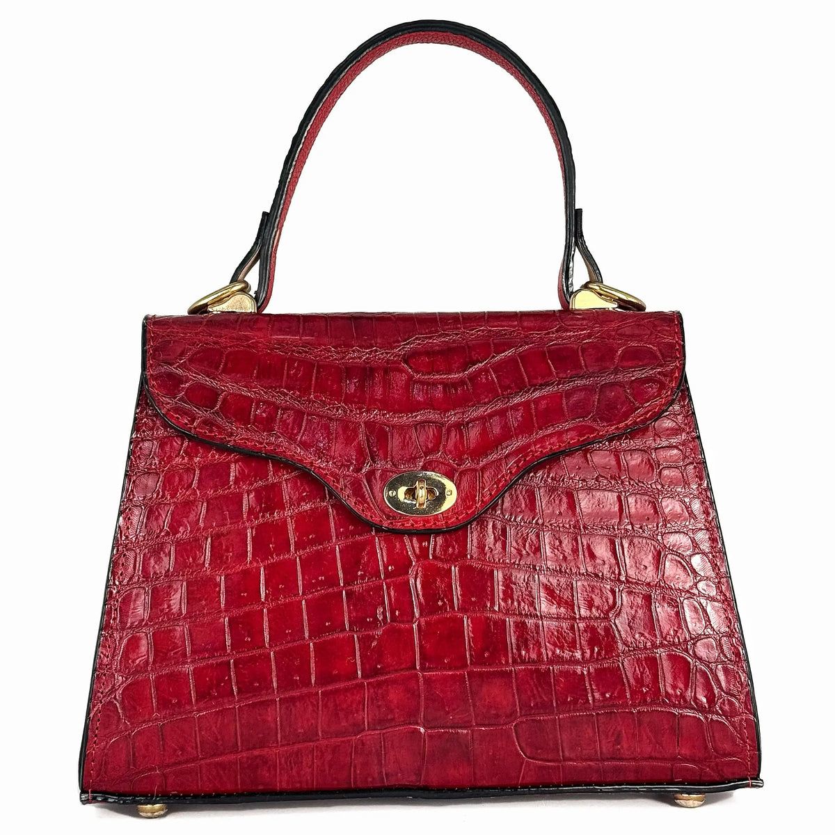 BOLSA ROJO COCODRILO PARA DAMA
