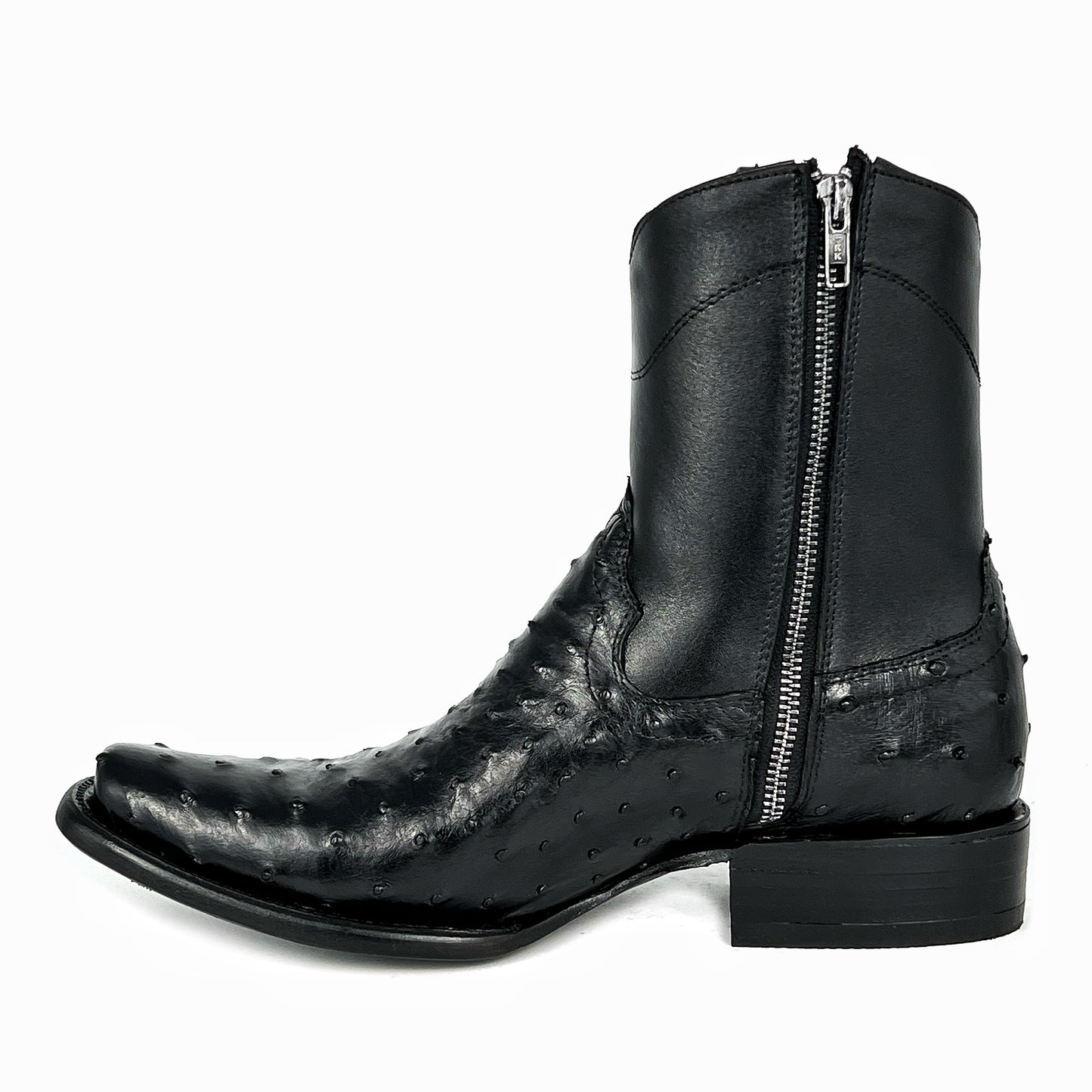 EMMA BROWN OSTRICH BOOTS 