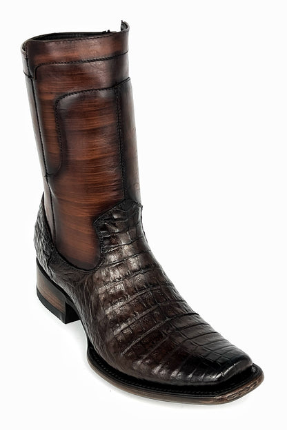 CHRISTIAN BROWN CROCODRILO BOOTS