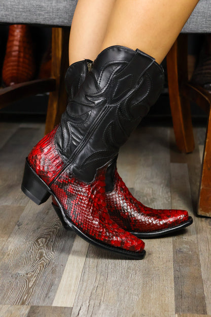 EMMA BROWN PITON BOOTS 