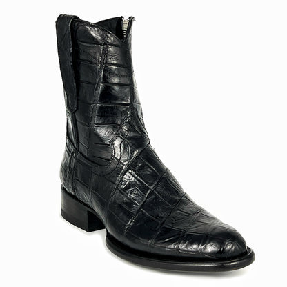 EMMA BLACK FULL COCODRILO BOOTS