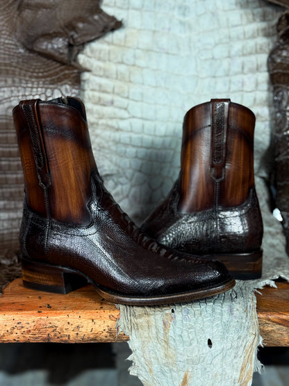 EMMA DARK BROWN PATA DE AVESTRUZ
