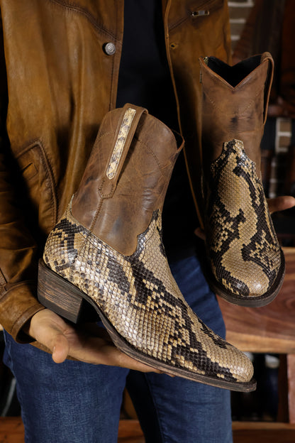 EMMA NATURAL PYTHON BELLY OVAL