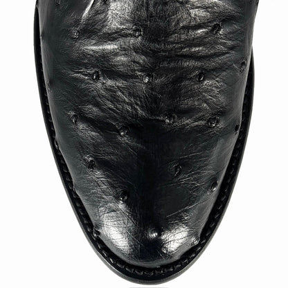 COWBOY NEGRO FULL AVESTRUZ OVAL