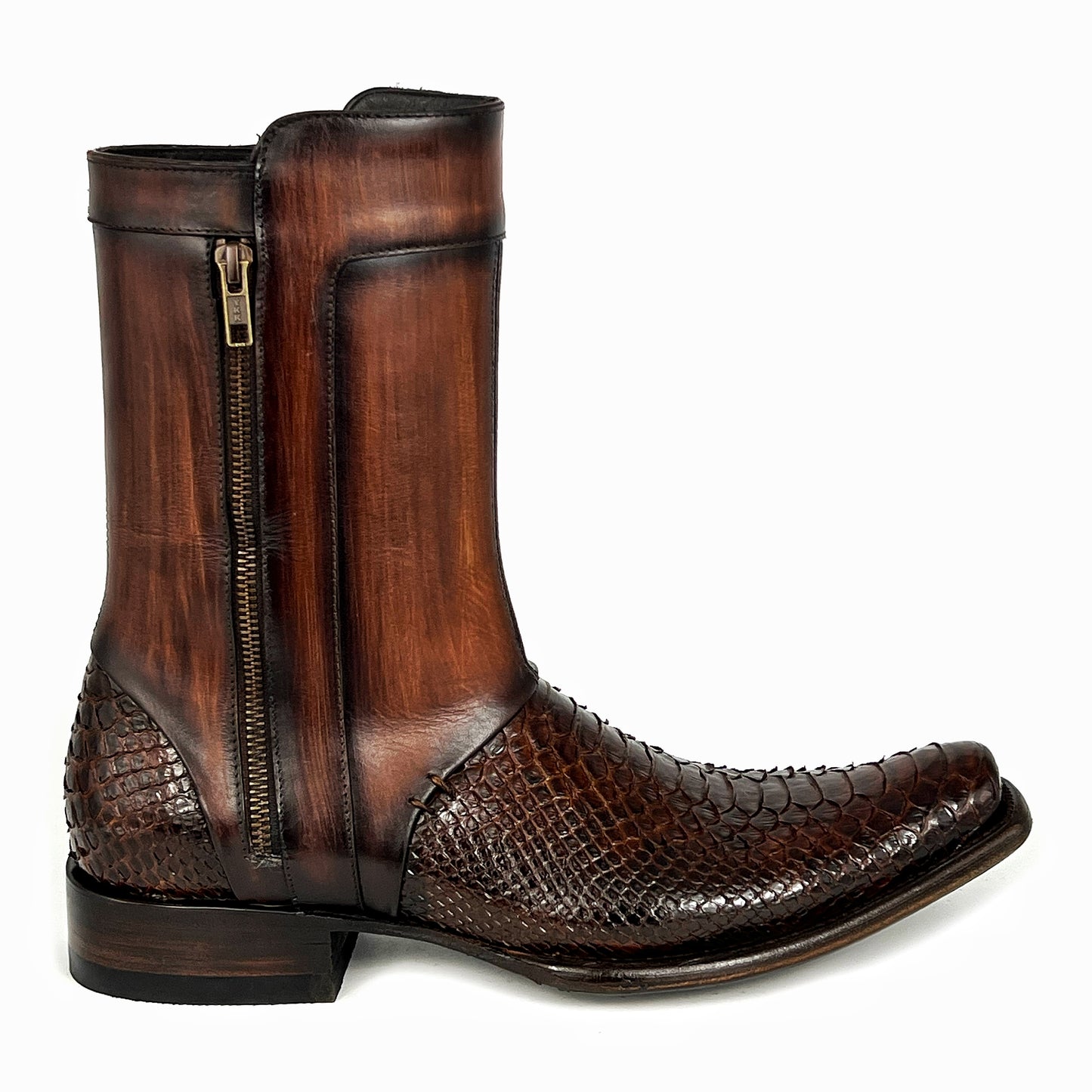 PAULO BROWN PITON BOOTS