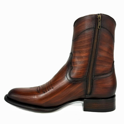 CARLO BROWN PITON BOOTS 