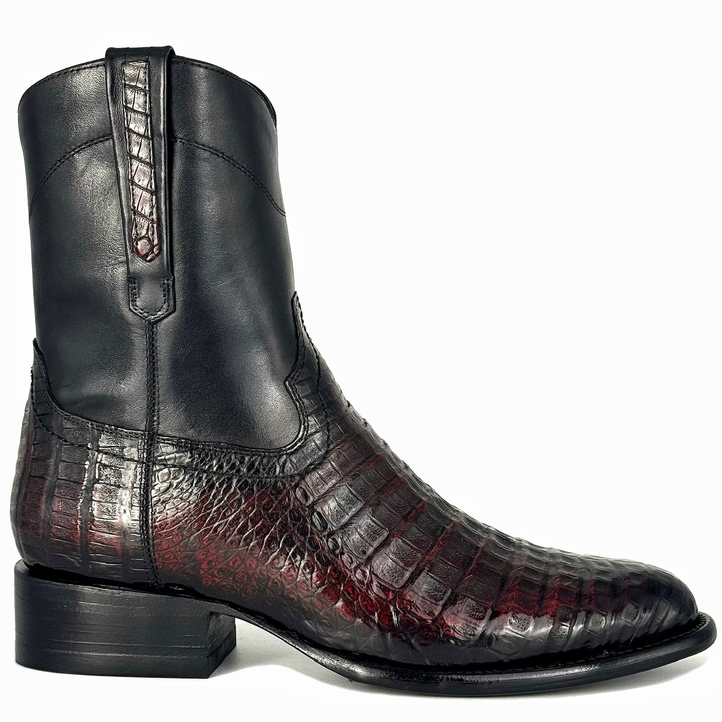 EMMA RED BLACK COCODRILO FUSCUS OVAL