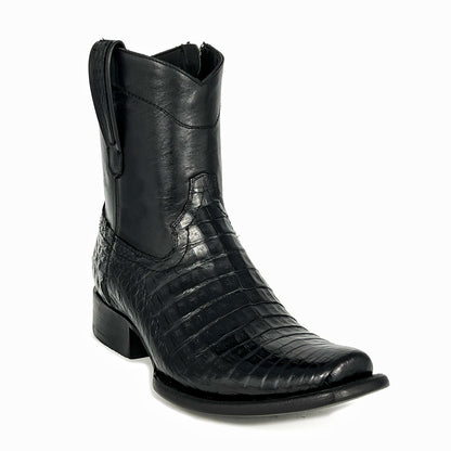 EDGAR BROWN CROCODILE BOOTS 