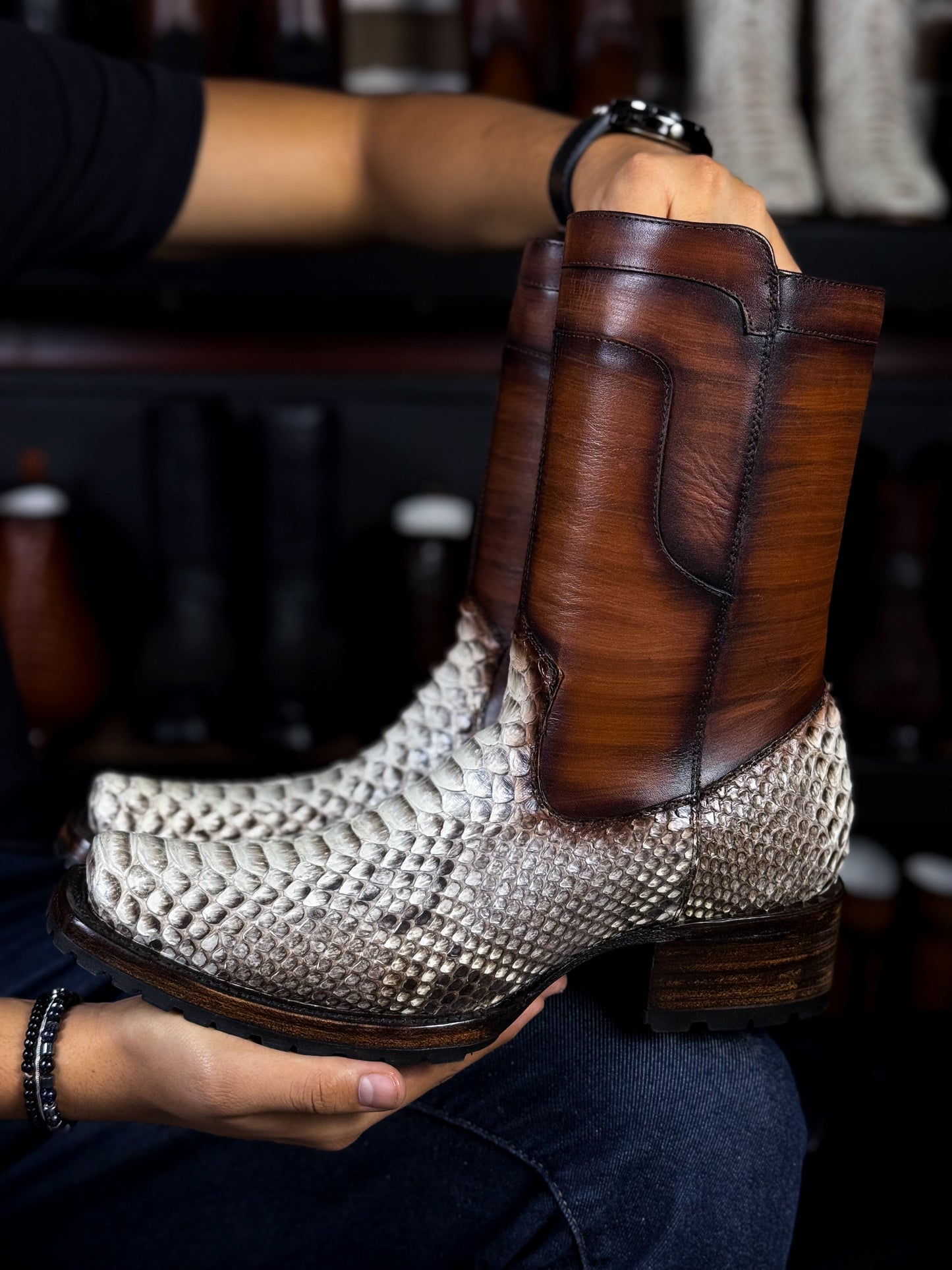 CHRISTIAN PITON NATURAL BOOTS (TRACK) DUBAI