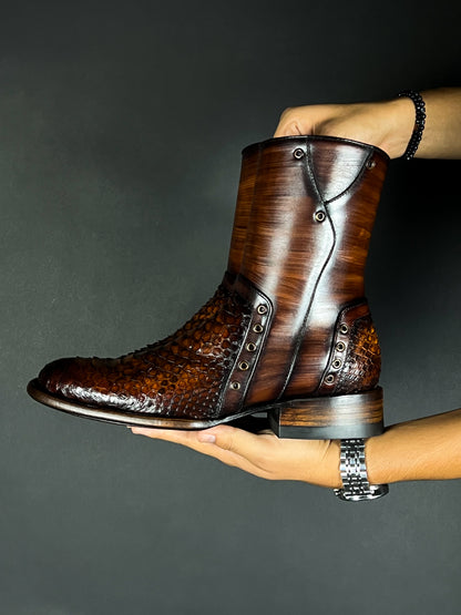 SEBASTIAN BROWN PITON BOOTS