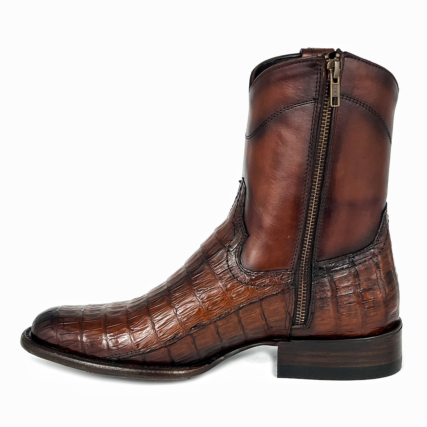 EMMA BROWN COLA DE COCODRILO BOOTS