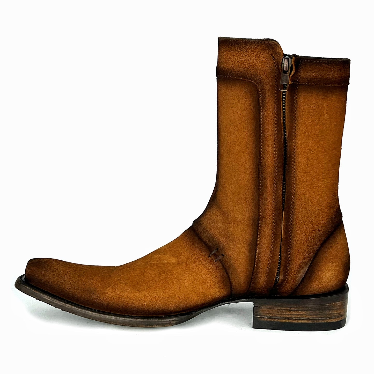 CARLO BROWN PITON BOOTS 